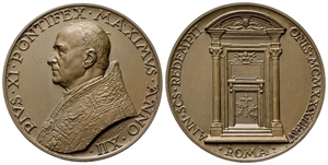 ROMA - Pio XI (Achille Ratti), 1922-1939. - Medaglia 1933 a. XII opus A. Mistruzzi.