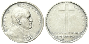 ROMA - Pio XI (Achille Ratti), 1929-1939. - Medaglia 1933 opus S. Silva.