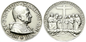 ROMA - Pio XI (Achille Ratti), 1922-1939. - Medaglia 1934 a. XIII opus A. Mistruzzi.