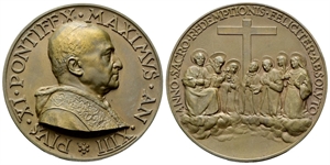 ROMA - Pio XI (Achille Ratti), 1922-1939. - Medaglia 1934 a. XIII opus A. Mistruzzi.