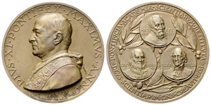 ROMA - Pio XI (Achille Ratti), 1922-1939. - Medaglia 1937 a. XVI opus A. Mistruzzi.
