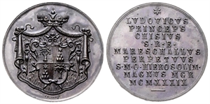 ROMA - Sede Vacante (Maresciallo del Conclave Ludovico Chigi), 1939 - Medaglia 1939 opus Pasinati.