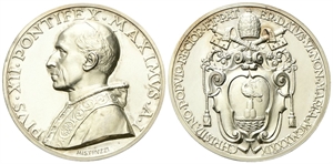 ROMA - Pio XII (Eugenio Pacelli), 1939-1958. - Medaglia 1939 a. I opus A. Mistruzzi.