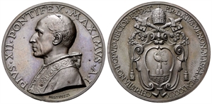 ROMA - Pio XII (Eugenio Pacelli), 1939-1958. - Medaglia 1939 a. I opus A. Mistruzzi.