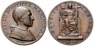 ROMA - Pio XII (Eugenio Pacelli), 1939-1958. - Medaglia 1940 a. II opus A. Mistruzzi.