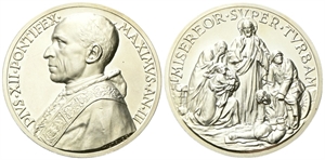 ROMA - Medaglia 1940 a. II opus A. Mistruzzi. - Medaglia 1941 a. III opus A. Mistruzzi.