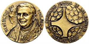 ROMA - Benedetto XVI (Joseph Aloisius Ratzinger), 2005-2013. - Medaglia 2006 opus W. Mutton.