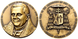 ROMA - Benedetto XVI (Joseph Aloisius Ratzinger), 2005-2013. - Medaglia 2008 opus W. Mutton.