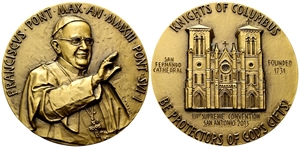 ROMA - Papa Francesco (Jorge Mario Bergoglio), dal 2013. - Medaglia 2013 opus V. V. Cimarosti