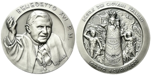 ROMA - Benedetto XVI (Joseph Aloisius Ratzinger), 2005-2013. - Medaglia 2007 opus A. Mistichelli.