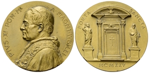 ROMA - Pio XI (Achille Ratti), 1929-1939. - Medaglia 1925 a. IV opus F. Parisi.