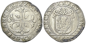 VENEZIA - Francesco Erizzo Doge XCVIII, 1631-1646. - Scudo della croce.